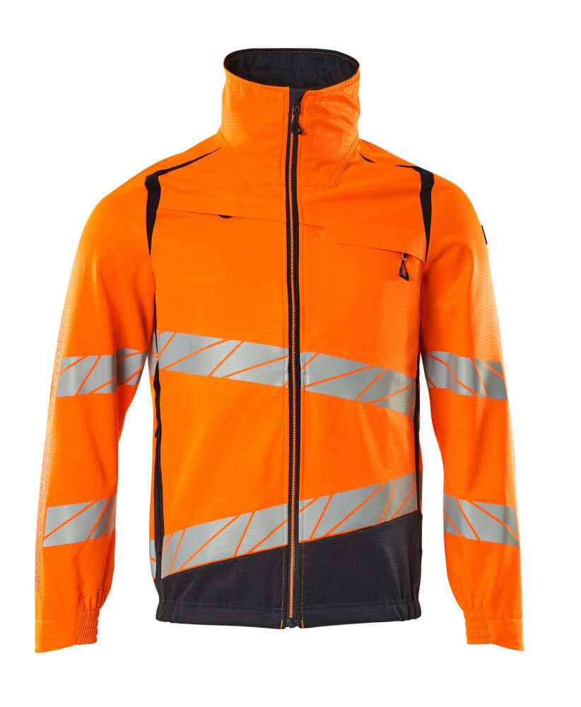 Jacke, Stretch-Einsätze Arbeitsjacke Größe 2XL, hi-vis orange/schwarzblau