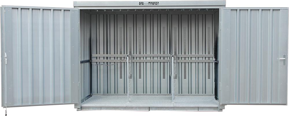Gasflaschenmagazin 114 m Boden 1410x1050x2170