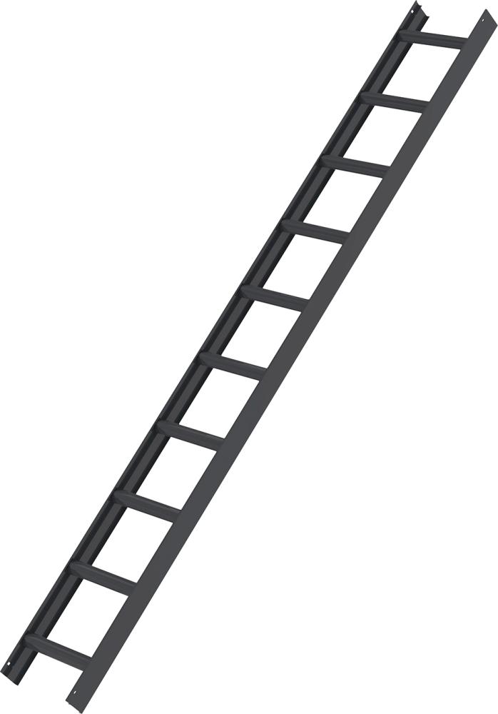 Dachleiter 10 Sprossen anthrazitgrau