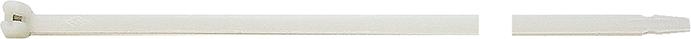Kabelbinder Nylon natur 100x2,5mm a100Stück mit Stahlnase SapiSelco