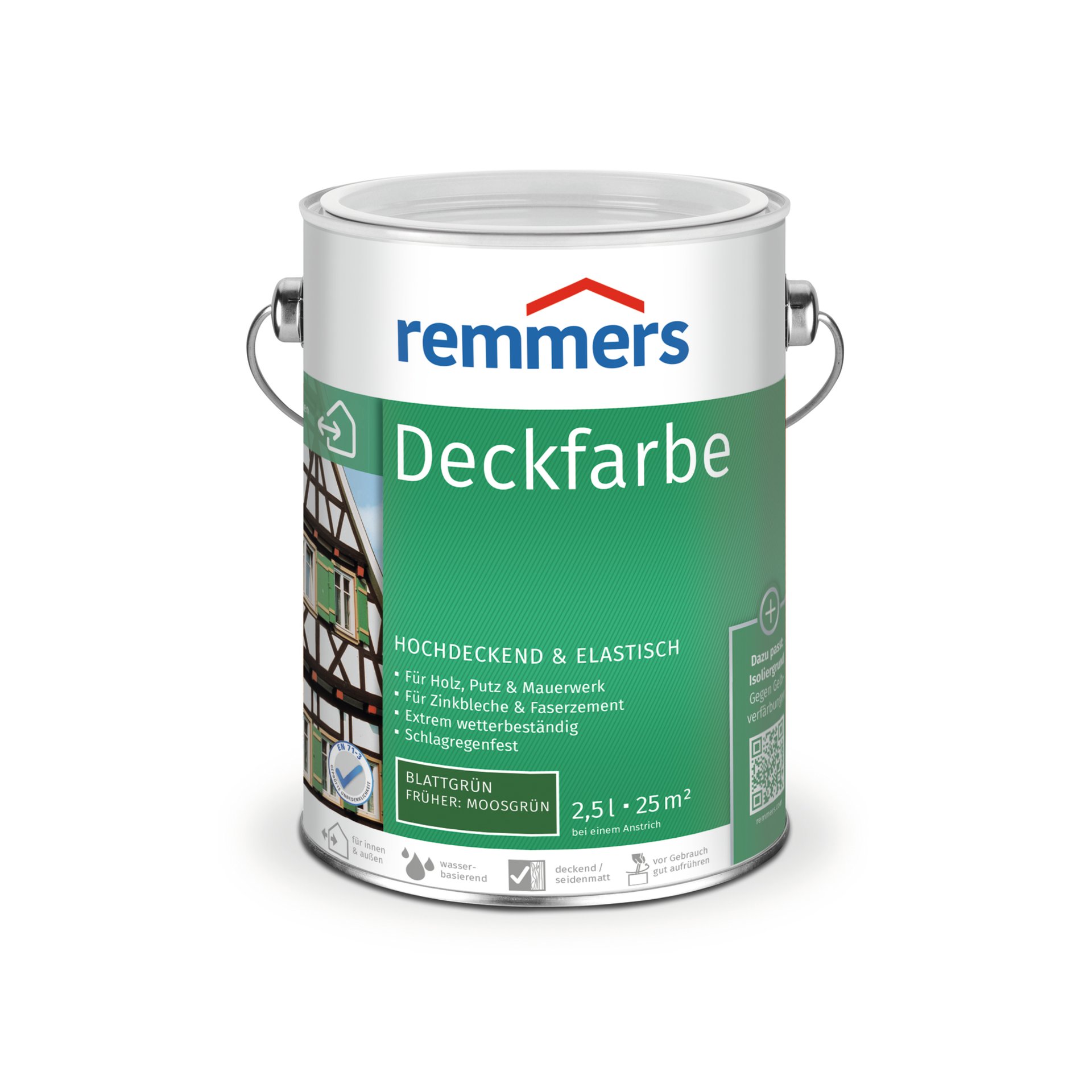 Deckfarbe blattgrün (früher: moosgrün) 2,5 l