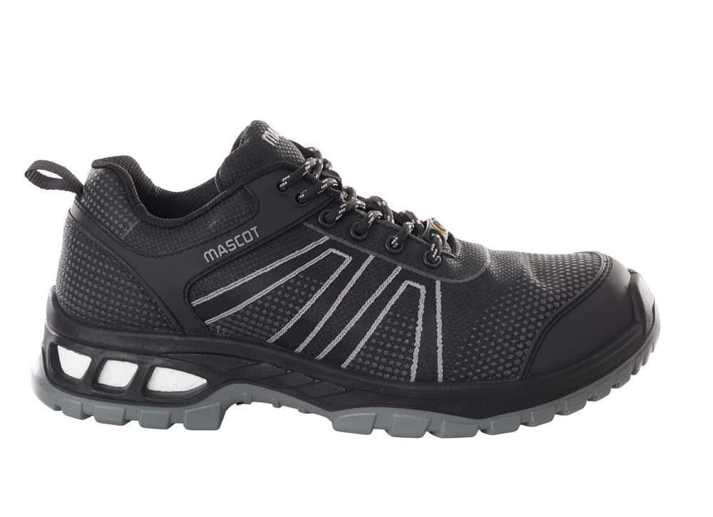 Sicherheitshalbschuh S1P m. Schnürsenkel Sicherheitshalbschuh S1P Sicherheitsschuhe Größe 0836, schwarz/anthrazit