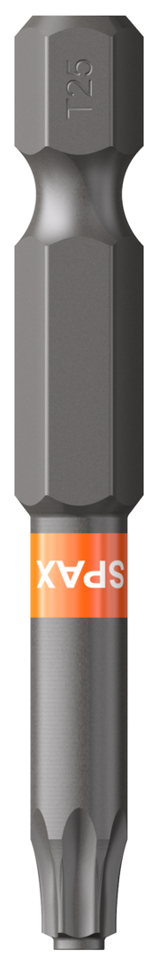 Bit T-Star Plus ART 88654 SPAX Cut-Case Bit T25+ SW 1/4 1Blist.a5Bits,50mm
