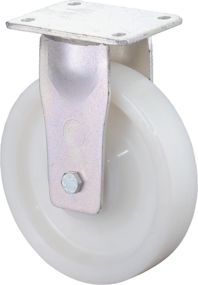 Bockrolle 100mm RR110.B15Platte,Kst.weiß,KL RR110.B15.101 BS ROLLEN