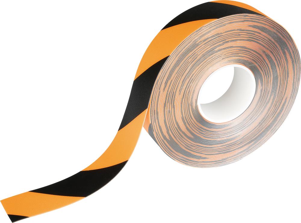 DURABLE Bodenmarkierungs-band DURALINE 50/05 ablö-sbar Breite 50mm Länge 1-5m gelb/schwarz 1 Stück