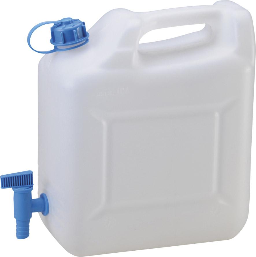 HÜNERSDORFF Wasserkanist-er 12l HDPE natur B333,5-xT160xH331,5mm mit Ablas-shahn