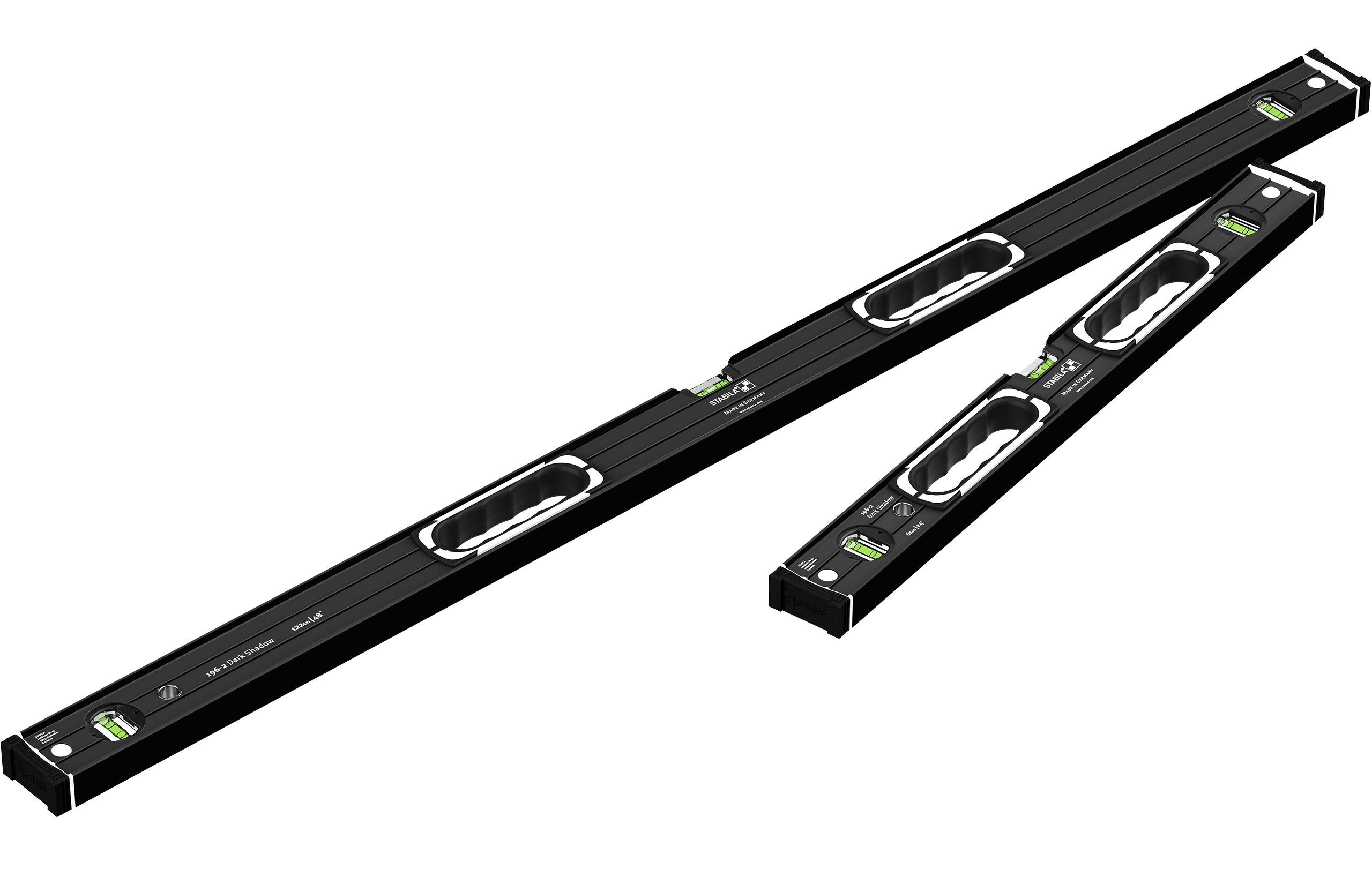 Stabila Wasserwaagen-Set 196-2 Dark Shadow, 122 cm | 61 cm