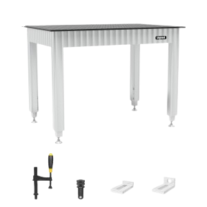 Siegmund Werkbank 1200x800 höhenverstellbar mit Stahlplatte inkl. Zubehör