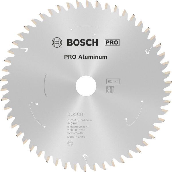 PRO Aluminium cordless Kreissägeblatt, 165 x 1,8 x 20 mm