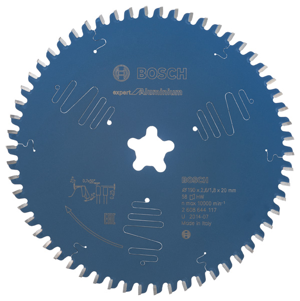 Kreissägeblatt Expert for Aluminium T 190 x Stern - 58