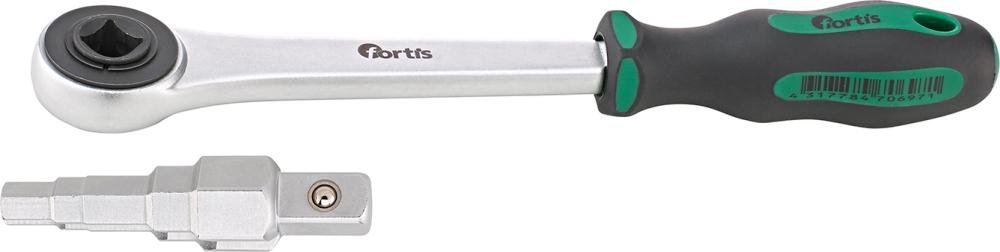 Stufenschlüssel-Set 2tlg. Inkl. Knarre 1/2" FORTIS