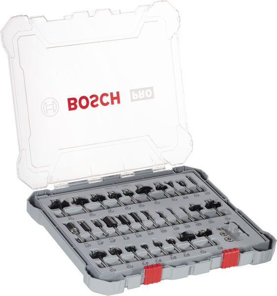 PRO Fräser Set, 1/4" Schaft, 30-tlg