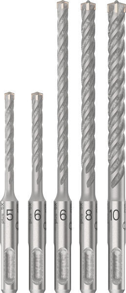 PRO SDS plus-5X Hammerbohrer-Set, 5/6/6/8/10 mm, 5-tlg.