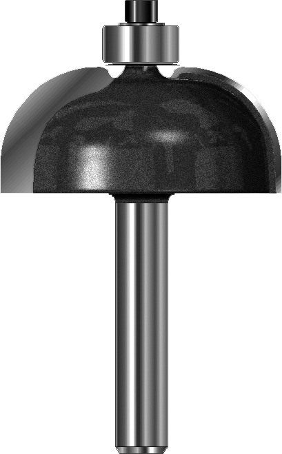 Hohlkehlfräser mit Kugellager D 31,7  mm, L 45,4 mm, L2 13,4 mm