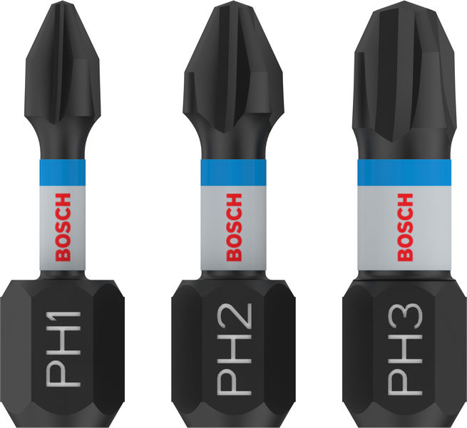 PRO PH Impact Bit Set, 25 mm, 3-tlg