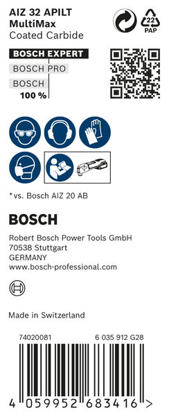EXPERT MultiMax AIZ 32 APILT Blatt für Multifunktionswerkzeuge, 10‑tlg.