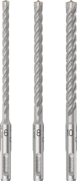 PRO SDS plus-5X Hammerbohrer-Set, 6/8/10 mm, 3-tlg.