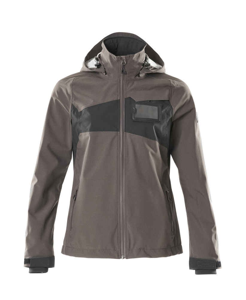 Hard Shell Jacke, Damen,geringes Gewicht Jacke Größe 2XL, dunkelanthrazit/schwarz