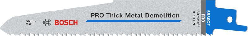 PRO Thick Metal Demolition S930CF Säbelsägeblatt, 1,6 x 22 x 150 mm, 25-tlg.