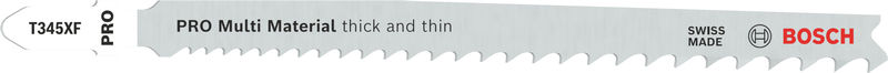 PRO Multi Material thick and thin T345XF Stichsägeblatt, 132 mm, 25-tlg.