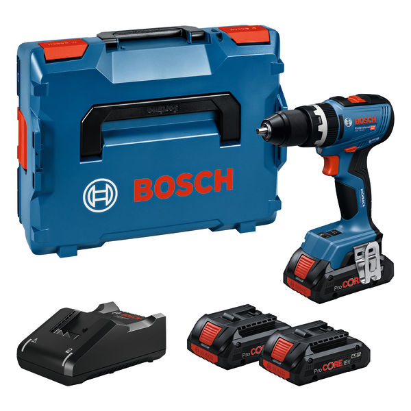 Akku-Schlagbohrschauber GSB 18V-65, 3 x Akku ProCORE18V 4.0Ah, L-BOXX 136