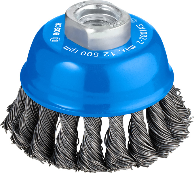 PRO Metal heavy Topfbürste, 75 x 0,5 mm, Gewinde