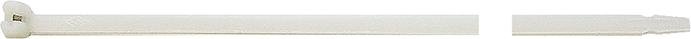 Kabelbinder Nylon natur 360x4,5mm a100Stück mit Stahlnase SapiSelco