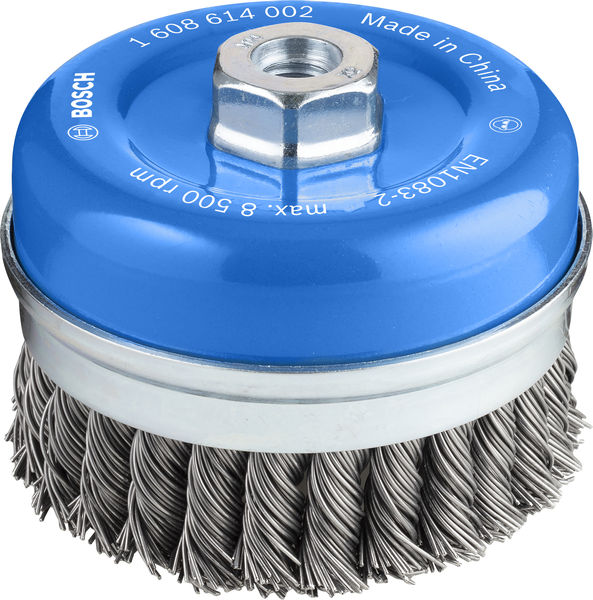 PRO Metal heavy Topfbürste, 100 x 0,8 mm, Gewinde