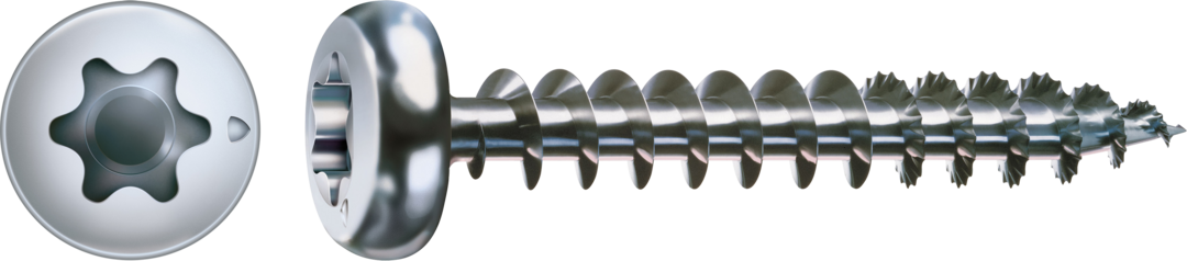 ABC Spax T-STAR plus Schraube blau verz. Halbrundkopf, I-Stern  3,0 x 12 mit 4CUT-Spitze, Vollgewinde, Kleinpacku