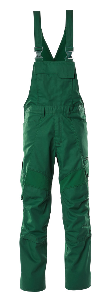 Latzhose, Knietaschen, Stretch-Einsätze Latzhose Größe 76C46, grün