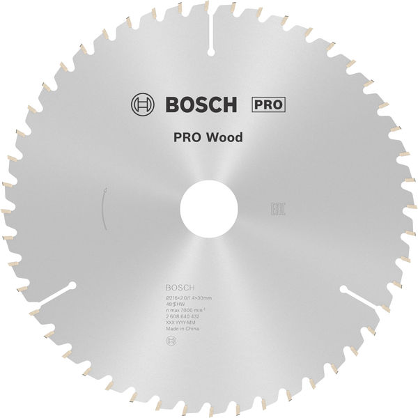 PRO Wood Kreissägeblatt, 216 x 2 x 30 mm, T48