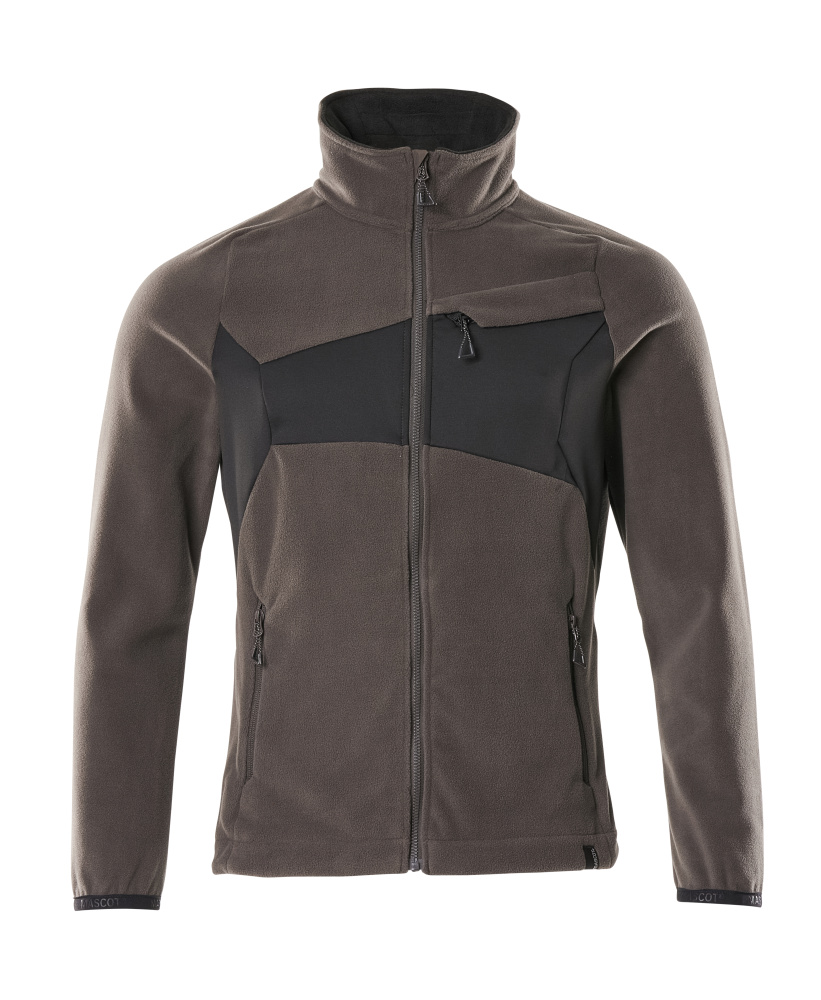 Fleecejacke mit Antipilling Fleecejacke Größe 2XL, dunkelanthrazit/schwarz