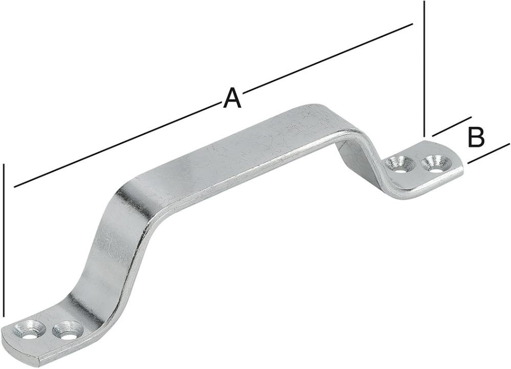 Handgriffe verzinkt Chrom160x20mm Nr. 193160Z VORMANN