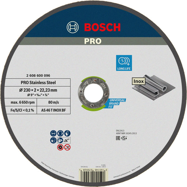 PRO Stainless Steel Trennscheibe, 230 x 2 x 22,23 mm