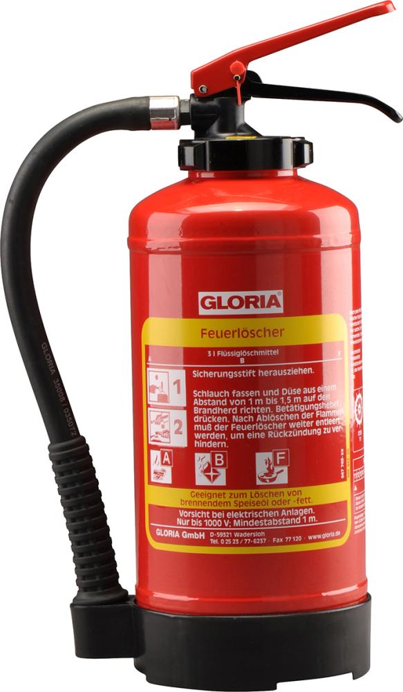 GLORIA Fettbrand-Aufladelöscher FA 3 EASY fluorfrei 3l