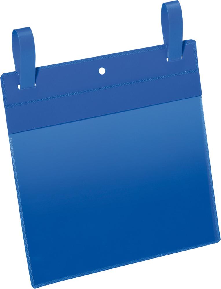 Dokumententasche B210xH148 mm A5 quer blau mit Lasche VE 50 Stück