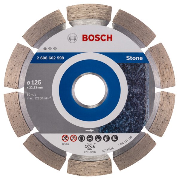 Diamanttrennscheibe Standard for Stone, 125 x 22,23 x 1,6 x 10 mm, 1er-Pack