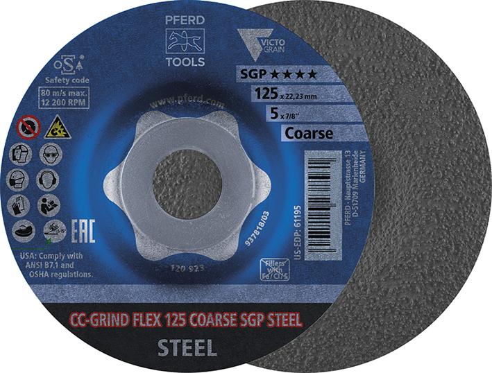 Schleifsch. CC-GRIND FLEXØ 125mm crs SGP STEEL PFERD
