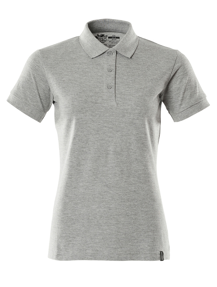 Polo-Shirt, Damen Polo-shirt Größe 2XLONE, grau-meliert