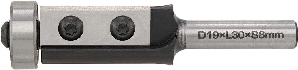Wendeplatten-Bündigfräser19×30×81mm S8 FORTIS