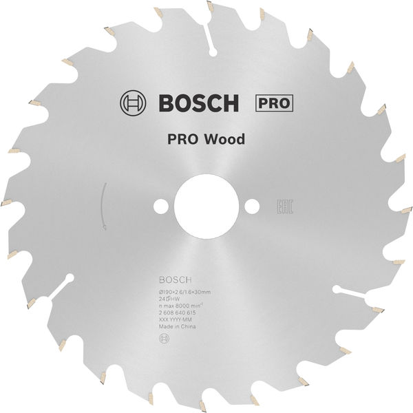 PRO Wood Kreissägeblatt, 190 x 2,6 x 30 mm, T24