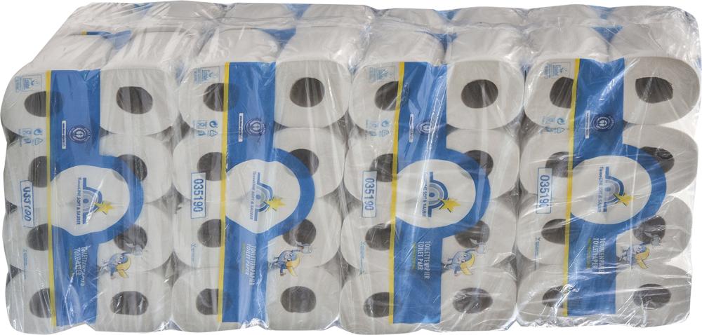TISSUELINE Toilettenpapier Tissue 3-lagig naturweiß 64 Rollen