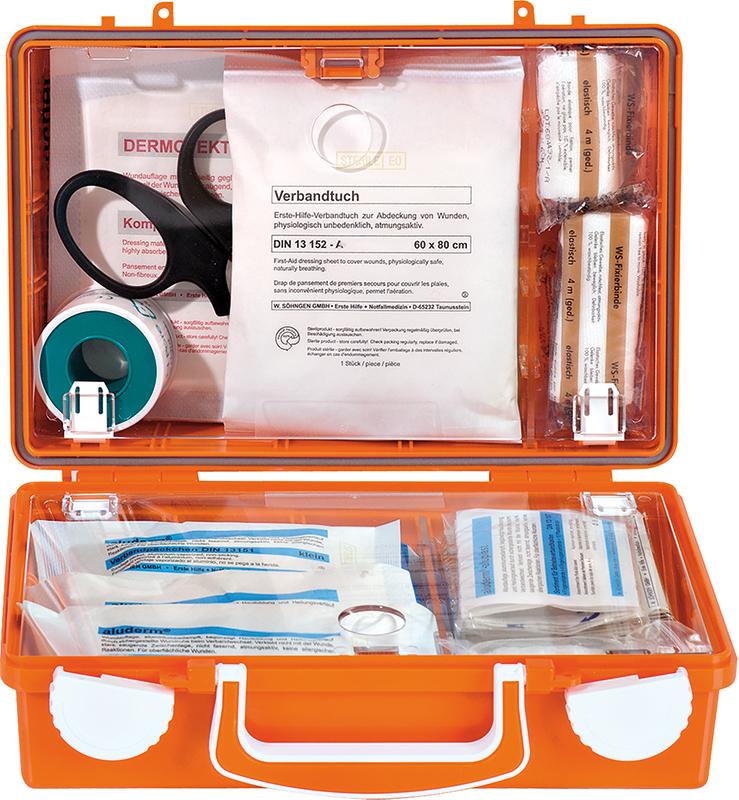 Erste-Hilfe-Koffer Quick Inh.Standard,DIN13157,ora
